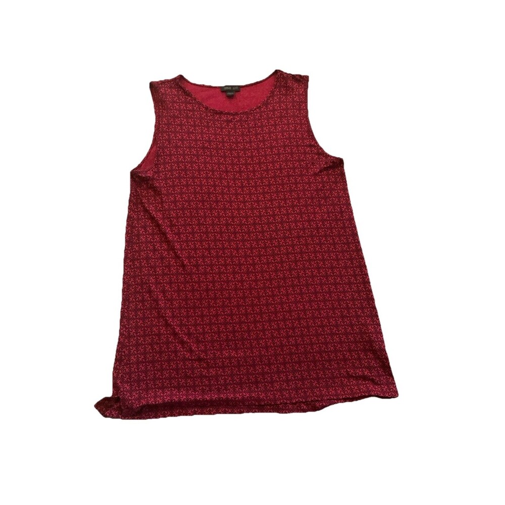 J. Jill Wearever Collection  Tank Top Floral Geometric - Size Small